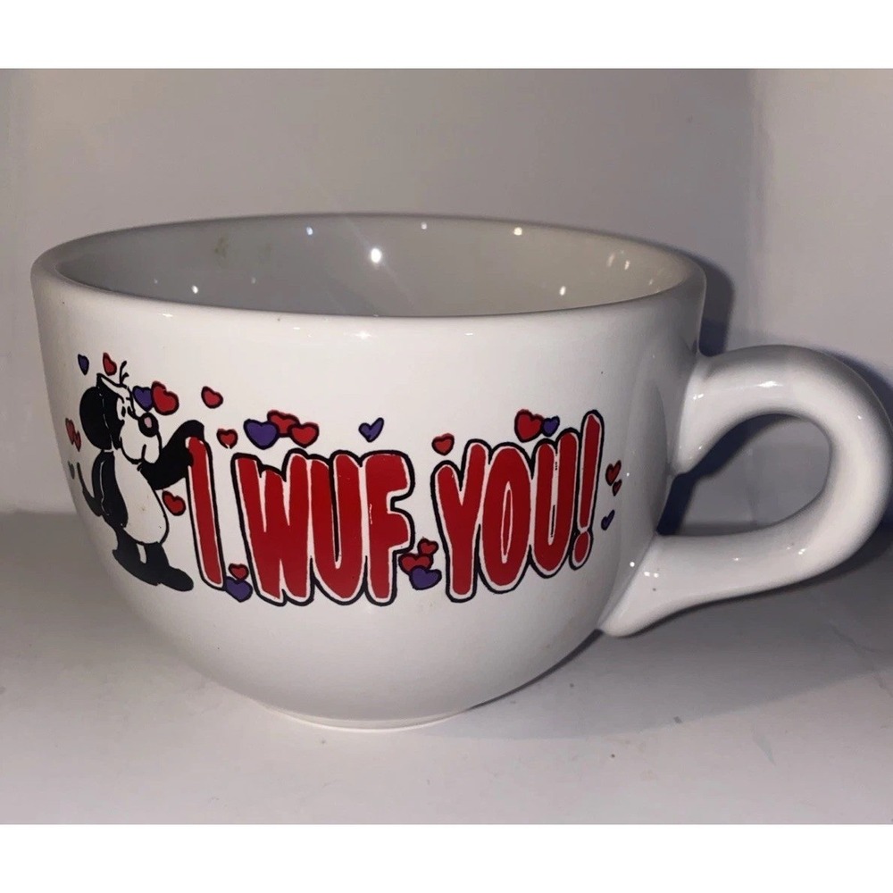 I Wuf You Large Coffee Soup Mug